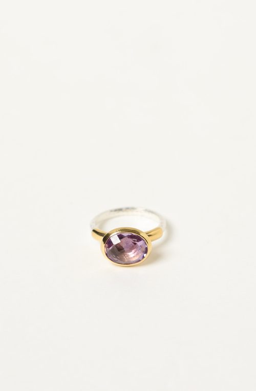 Anello Bicolor con ametista