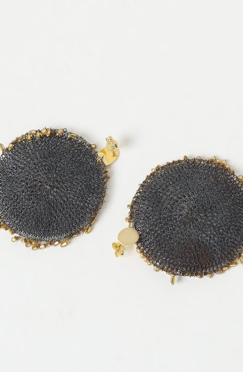 Orecchini Sicilia in acciaio ossidato